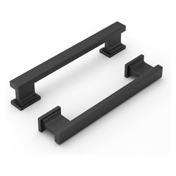 20 Pcs Matte Black Solid 5" Center Hole / 6" Length Cabinet knobs handles and Pulls #42A373209