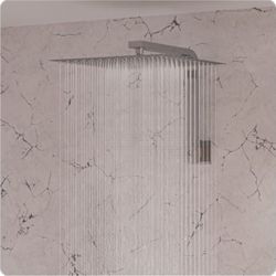 ALFI AB12GSW 12" Square Raised Wall Mounted Shower Arm - Polished Chrome (PC) - Open-Box