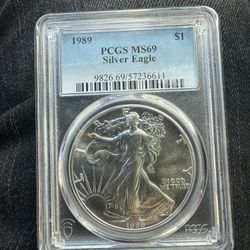 Silver Eagle 1989 PCGS MS69