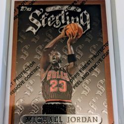 MICHAEL JORDAN  1996-97. TOPPS FINEST STERLING  #50/S23