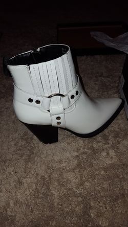 Gold or White ankle boots new in box