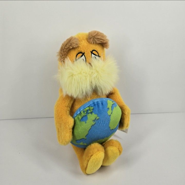 2020 Aurora Dr. Seuss The Lorax Planet Earth Plush 10" Stuffed Animal Orange
