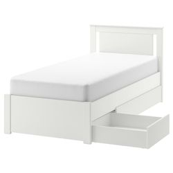Twin bed with storage - free mattress 