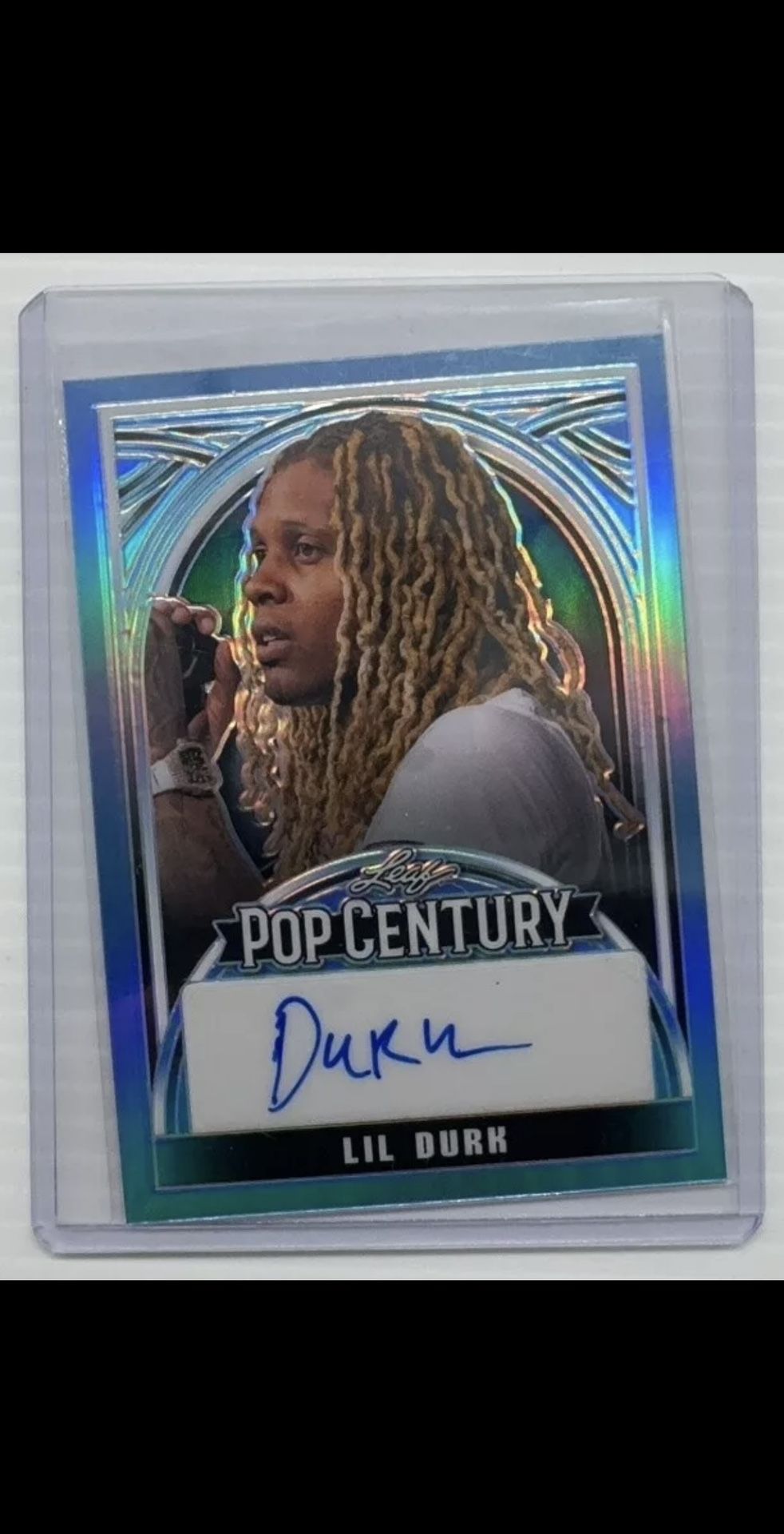 2024 Leaf Pop Century Lil Durk Autograph Blue /20 – Rare Auto Collectibles