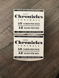 2021 panini chronicles football cello/Fat pack box 24 Packs Sealed (lot of 2)