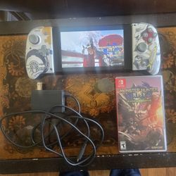 Nintendo Switch With Hori Split Pad Pro. Carrying Case, Charger, And Game Included