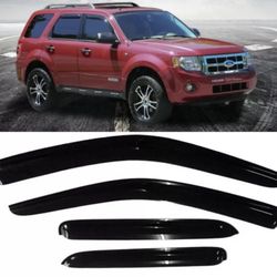 Fits 01-12 Ford Escape 05-11 Mercury Mariner Acrylic Window Visors 4Pc Set