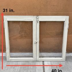 31 in. H x 40 in. W Wooden Window