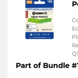 Madden22 NFL 5,850 POINTS***