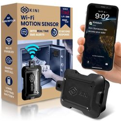 WiFi Motion Sensor Alarm Indoor with Real Time SMS Alerts, Wireless Presence Sensor, Smart Home Motion Detection, Ideal for Gun Safe and Pistol Storag