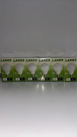 LAKES E12 5W LED (6 PACK) 40 W REPLACEMENT