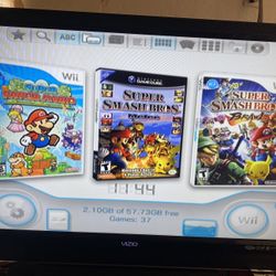NINTENDO WII Loaded With 33 GMECUBE and WII GAMES