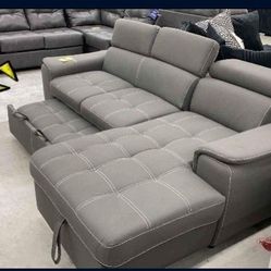 Pull Out Bed Sectional 