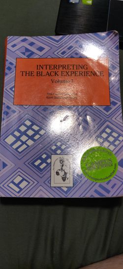 Interpreting the black experience volume 1
