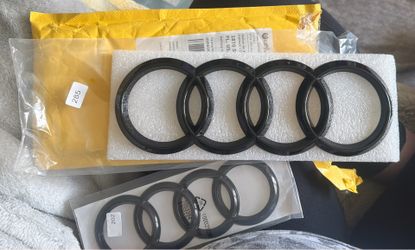 Black Gloss Audi Emblems (front and rear)