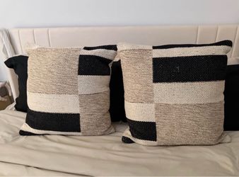 Large decorative pillows