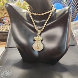 Money Bag Gold Plated Set