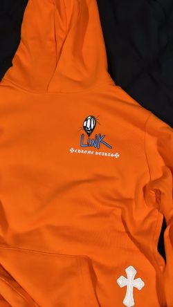 Orange Chrome hearts matty boy hoodie
