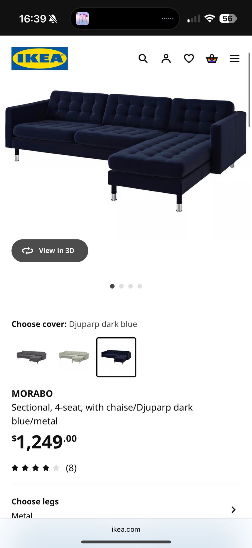 4seat Couch With ottoman
