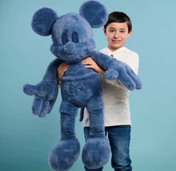 BLUE MICKEY MOUSE JUMBO 40” PLUSH DOLL DISNEY CLASSIC HUGGABLE STUFFED PLUSH TOY
