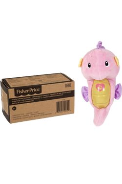 **$7**for 2 Like New  Org $16.99 Fisher-Price Musical Baby Toy, Soothe & Glow Seahorse, Plush Sound Machine With Lights & Volume Control