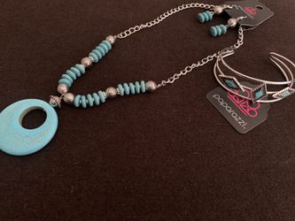 Blue Cracker Stone Set