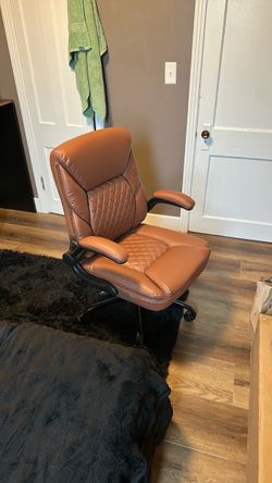 Gaming/ Office Leather Light Brown Comfy Chair