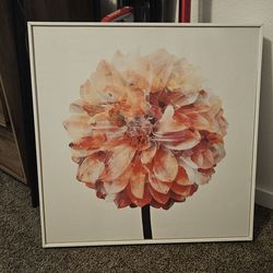Flower wall canvas picture