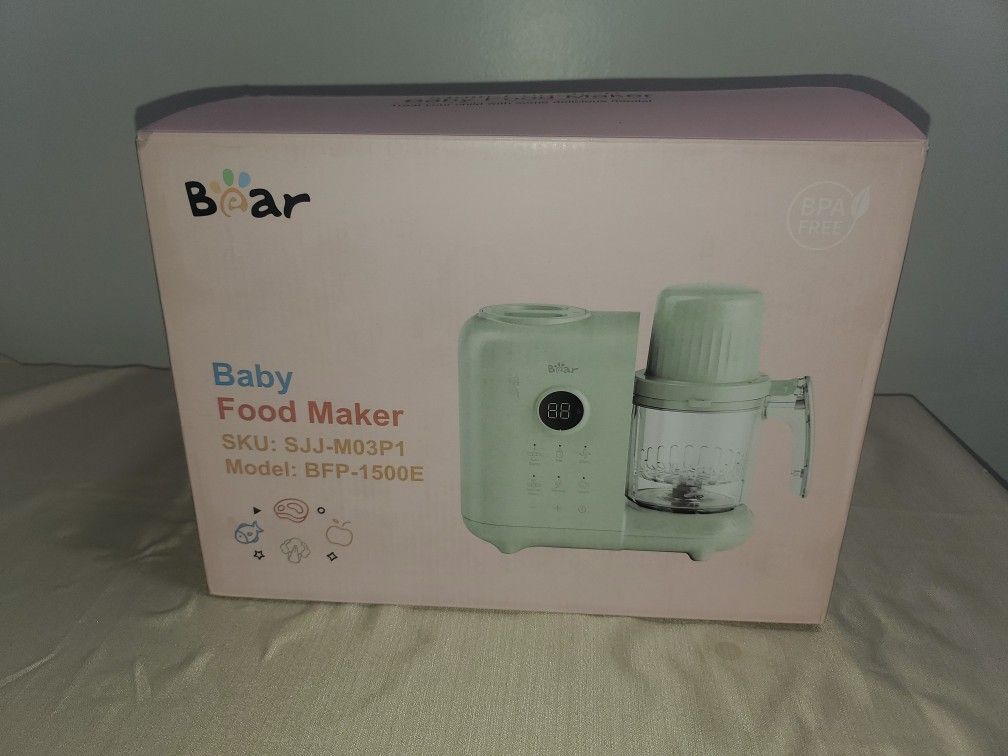 Bear Baby Food Maker with Two Layer Steam Baskets