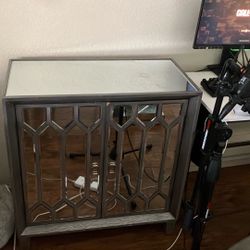 Mirrored Accent cabinets 