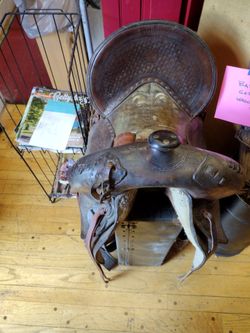 Cowboy saddle... antique old west