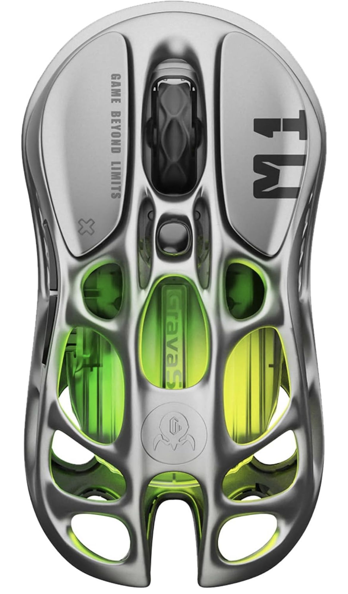 GravaStar Mercury M1 Pro Wireless Gaming Mouse – 26,000 DPI PAW3395DM Sensor • Lightweight Magnesium Alloy • Tri-Mode (Wired/2.4GHz/Bluetooth) • 4K Po
