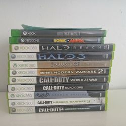 10 Xbox 360 Games And 2 Xbox One Games 