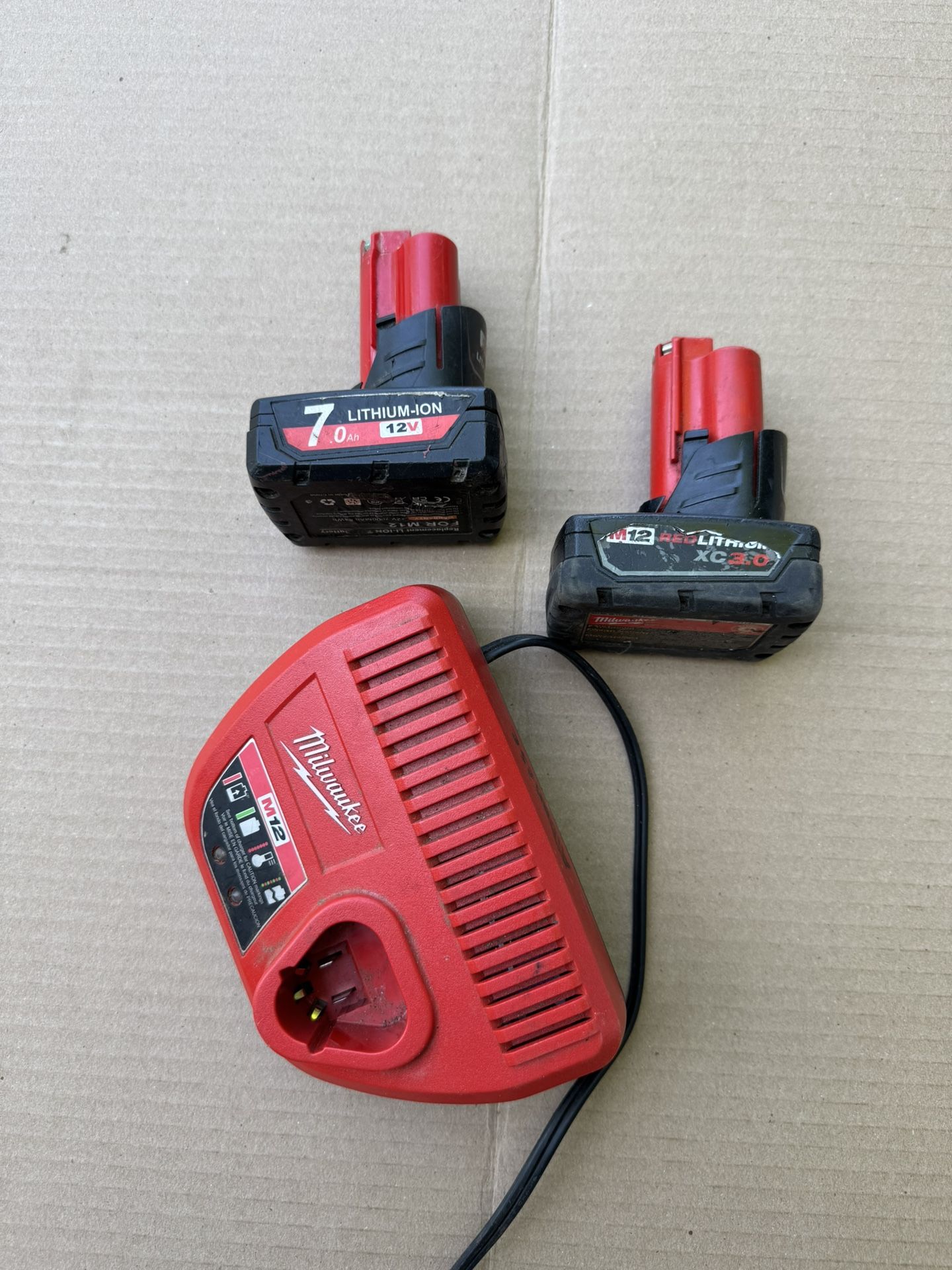 Milwaukee Batteries And Charger 