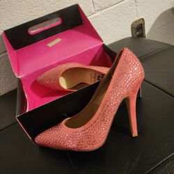 Pink Rhinestone Dress Shoe