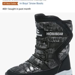 GUBARUN Boys Snow Boots Winter Waterproof Slip Resistant Cold Weather Shoes (Toddler/Little Kid/Big Kid)