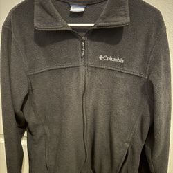 Columbia Fleece Black Jacket Size Medium