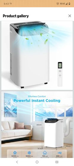 Portable ac , 14000 btu, works amazing.