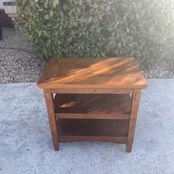 Wood End Table 