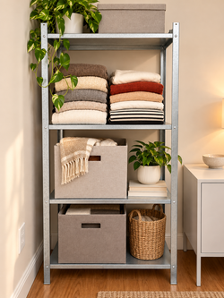 IKEA HYLLIS Metal Shelving Unit – 4 Tiers – Assembled