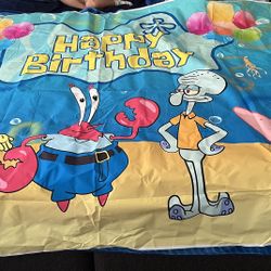 SpongeBob Birthday Banner 