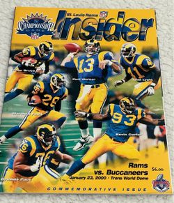 2000 NFC Championship Game Program: St. Louis Rams vs. Tampa Bay Buccaneers