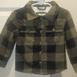 Toddler Boy Flannel Sherpa Jacket 