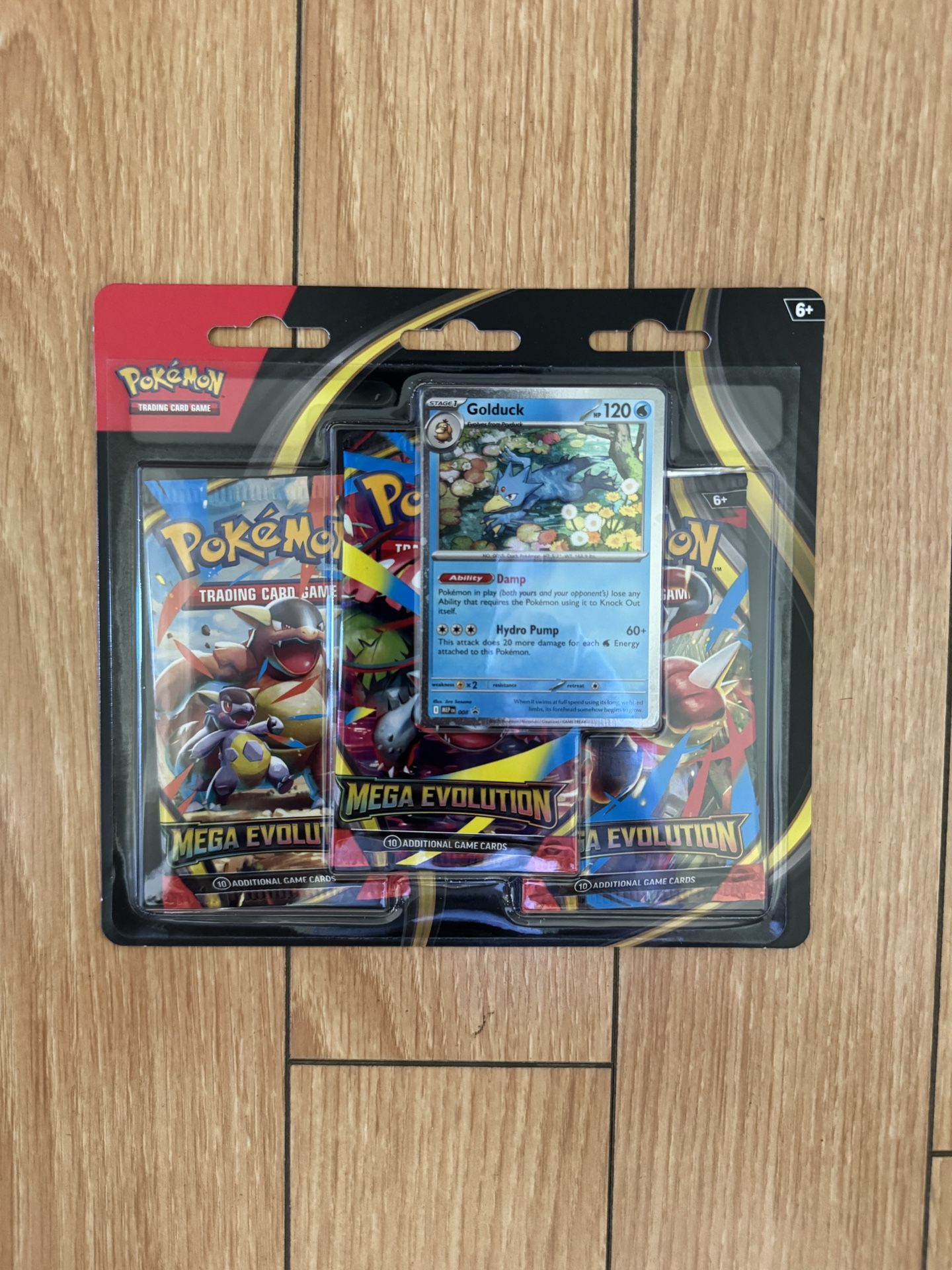 Mega Evolutions Golduck Three Pack Blister