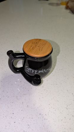 Coffee Mug With Built-in Smoking Pipe