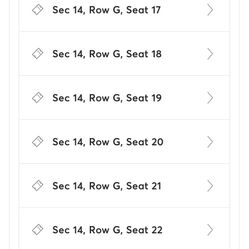 DADDY YANKEE TICKETS  I HAVE 6 TICKETS  FOR SALE FOR August 4th  250 Each 