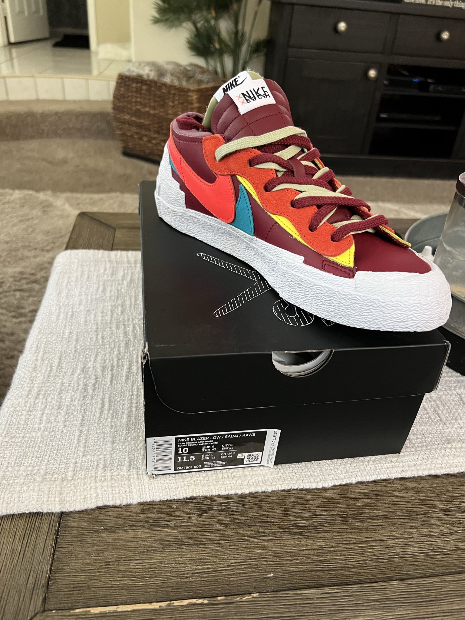 Nike Blazer Low Sacai KAWS Red -Mens Size 10 for Sale in Redlands