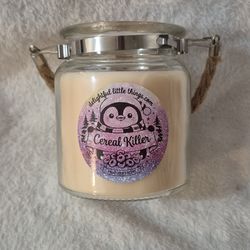 Cereal Killer Handcrafted Wood Wick Candle | Fruity Loops Scent
