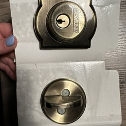 Schlage Brass Deadbolt 