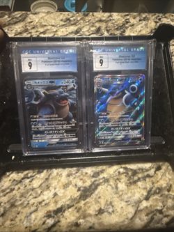 2 CgC Mint 9 Blastoise GX Japanese Pokemon Cards